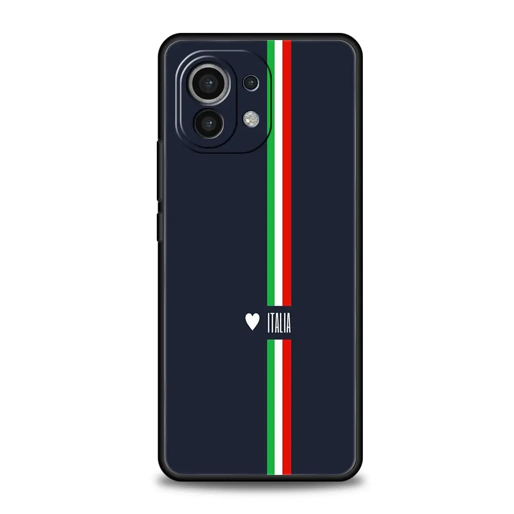 Italian Flag Soft Silicone Phone Case Cover