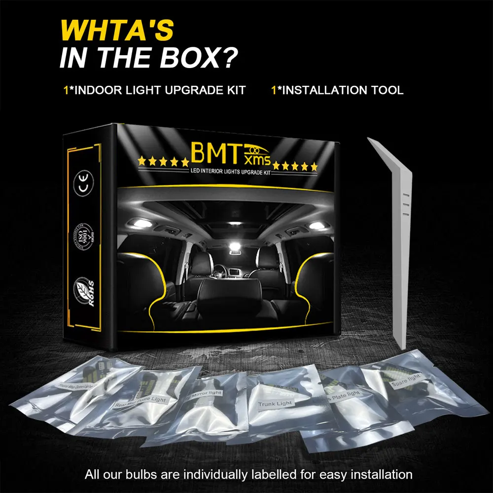 BMTxms Canbus LED ׸  ŰƮ, Ÿ ڷѶ 2013 2014 2015 2016 2017 2018 ڵ   Ʈũ , 13 