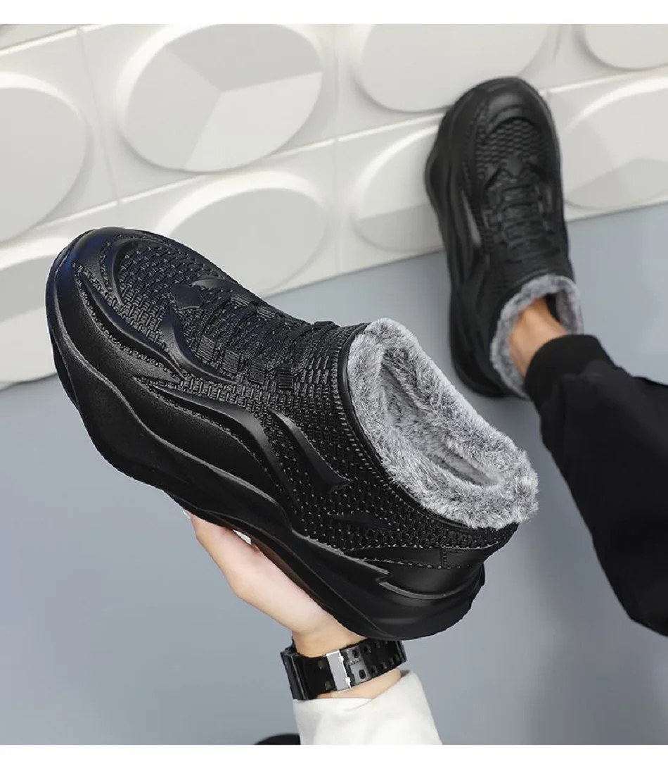 Men's Outdoors Fashion Sports Snow Boots cozy EVA Lightweight Casual Shoes Winter Warm Plush Non-slip Cotton Shoes Christma Gift S56bdf611b9494be1b23e2b5dae550bcfA