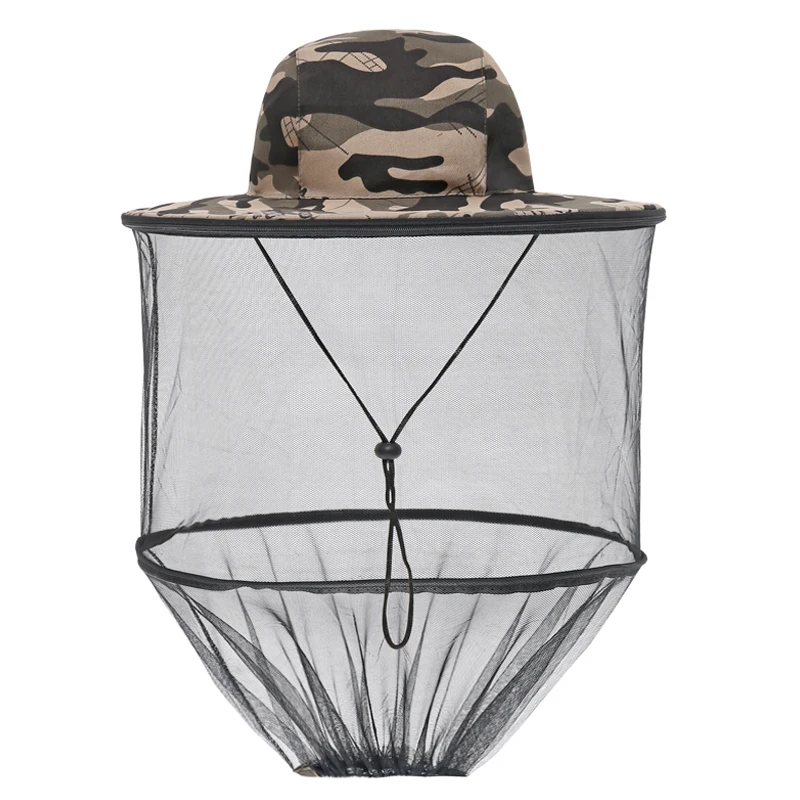 Foldable Mosquito Hat Fishing Cap Repellent Protection Hidden Net Mesh Insect Bee Protection Men Women Outdoor Sunscreen Cap mesh face protector cap,beekeeping hat