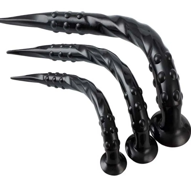 Long dildo à perles pour couples anal plug stimulateur sextoy_voghion.com