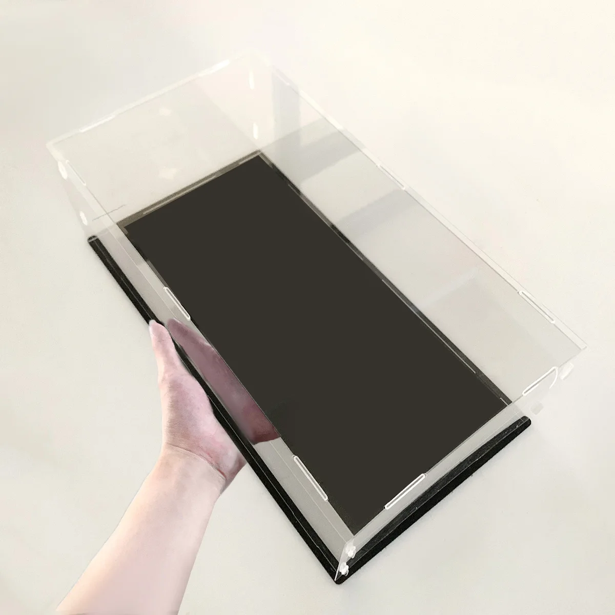 1:14 Scale Transparent Acrylic Display Box, Suitable for Protection and Display of Small Collections of Toy Car Model Building Blocks (Inner Circle Size 37X19X12Cm) 4