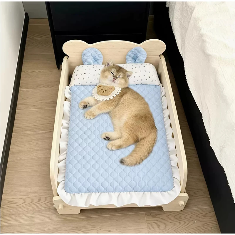 Summer Cooling Dog Bed Mat For Cats And Small Dogs Washable Mat_voghion.com