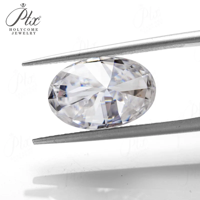 0,1-10CT Moissanit-Stein, ovale Form, D-Farbe, Brillantschliff, VVS1-Reinheit, Perlen mit ultimativem Glanz, hochwertige Materialien für Schmuck – Detail 10
