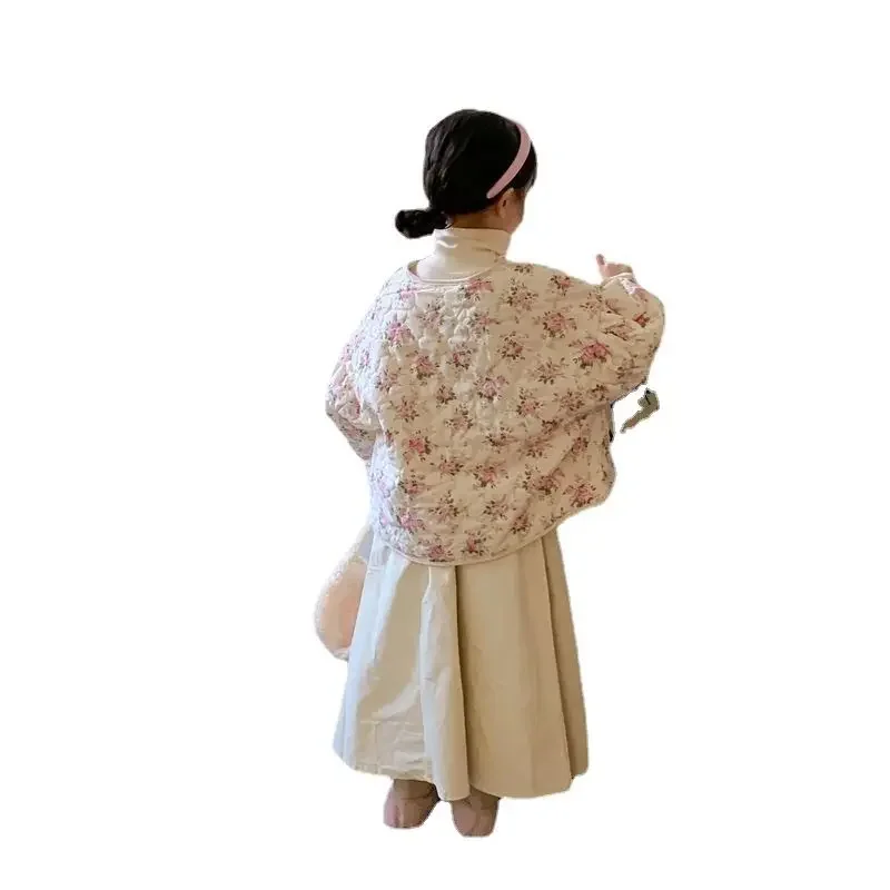Girls New Cotton Clothes for Childrens Loose and Warm Cotton Clothes for Girls Fashionable New Autumn and Winter Coat