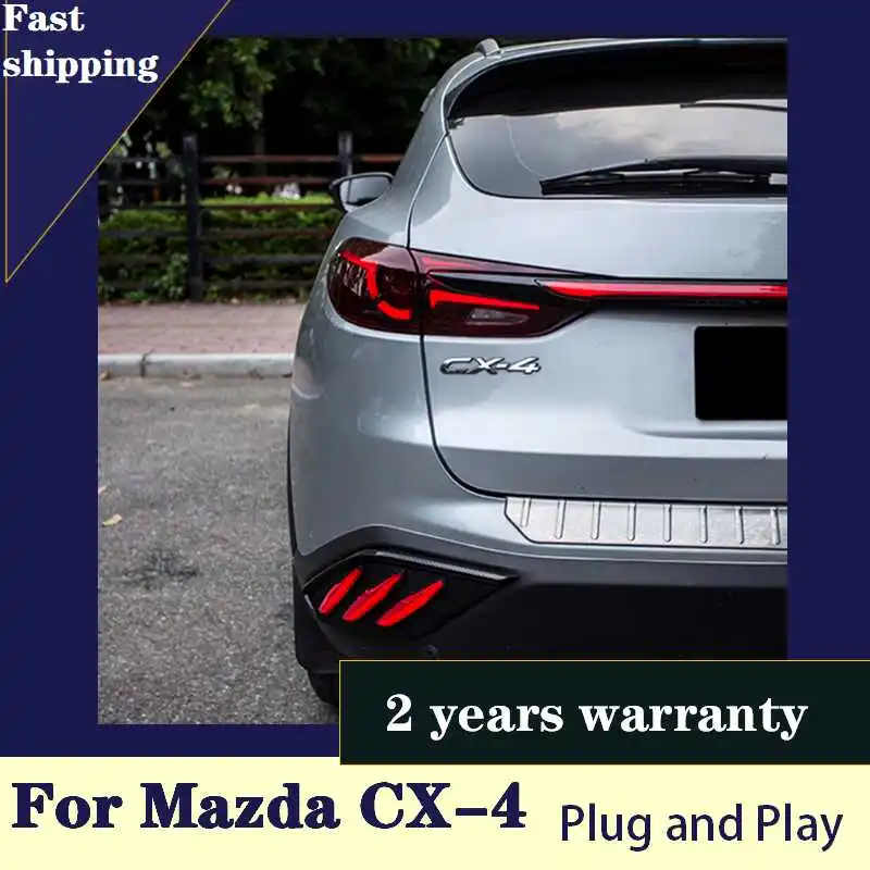 

Автомобильные аксессуары для Mazda CX4, задняя фонарь 2016-2019 дюйма, задняя фара DRL, сигнал поворота, линза дальнего света проектора