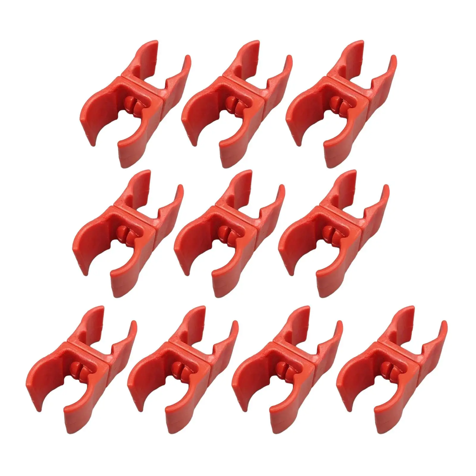 thumbnail image 1 of 10 piezas de hebilla de clip para asta de bandera de entrenamiento de fútbol, conector de bandera de scooter para práctica de advertencia, campo de agilidad al aire libre, voleibol, 1 of 5