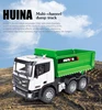 HUINA 1556 1/18 RC Truck Remote Controlled Car Dumper Caterpillar Tractor 6CH Engineering Vehicle Excavator Model Toys For Boys 2