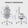 Ergonomic Mesh Office Chair with 3D Adjustable Armrest,High Back Desk Computer Chair Ergo3d Ergonomic Chairs with Wheels for Hom 3