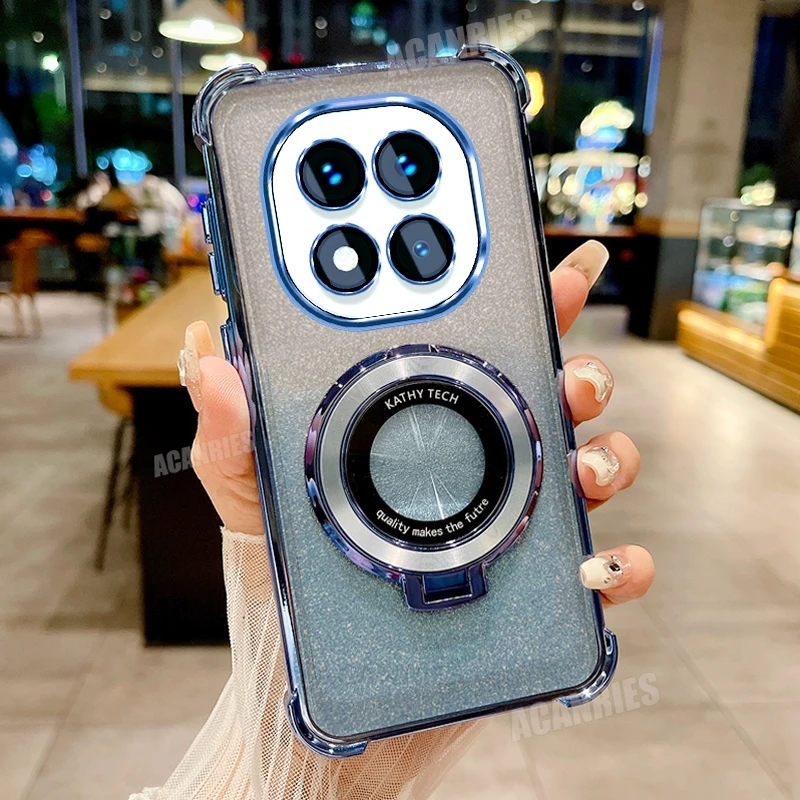 Luxury Plating Shockproof Silicone Stand Case with Holder