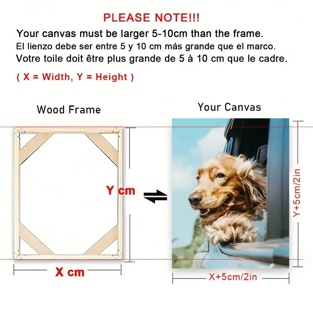 Wood Canvas Frame Wood Photo Frame Photo Frame Wood Frame Art Frames Wood Picture Frame DIY Wooden Frames For Canvas Oil Diamond Paintings Wall Art 30x40cm 40x60cm 60x90cm