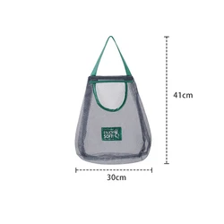 Eco-Friendly Hanging Mesh Storage Bags for Kitchen Fruits & Vegetables (Large single bag)
