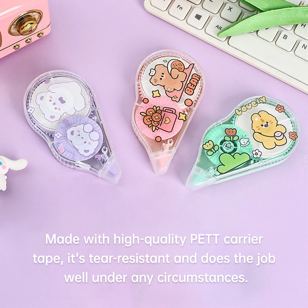 Correction Tape White Out Correction Tape Dispenser 30mx5mm Easy to Use Applicator for Instant Corrections Study Supplies