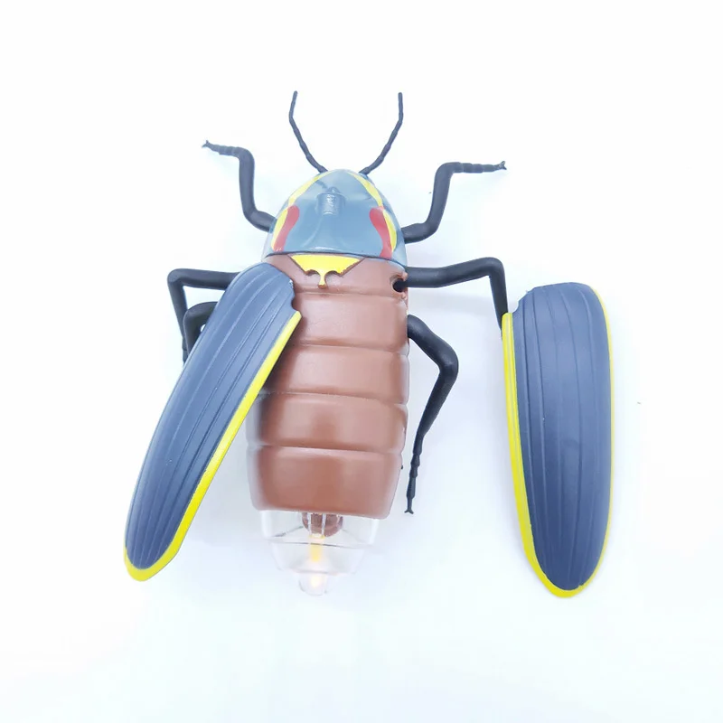 RC Animal Realistic Glowworm Remote Control Firefly Insect Vehicle Car Electric Scary Toy Halloween Pranks Joke Kids Adult Gifts 3