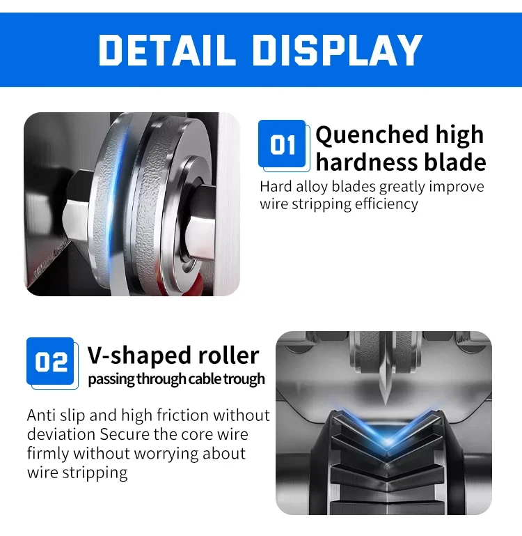 New 1-25mm Manual Wire Stripper Machine Scrap Copper Wire Stripping Machine Dril