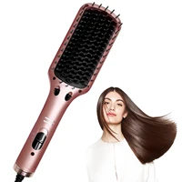 Electric Hair Straightening Brush Hot Comb Hair Straightener Professional Women's Hair Heating Comb for Culry Styling Appliances 1