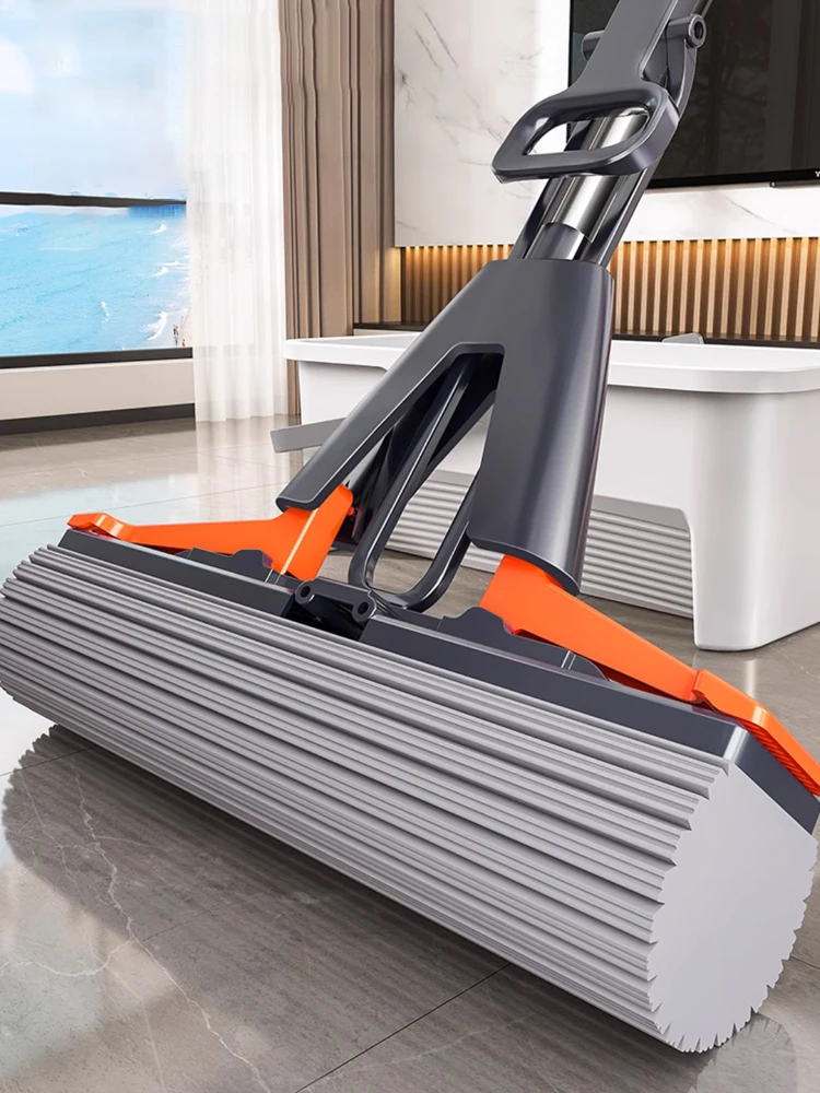 Collodion Mop 접이식 물 무료 손 세척 짜기 면화 헤드 교체 홈 타일 목재 가정용 청소 Wringer Mopping