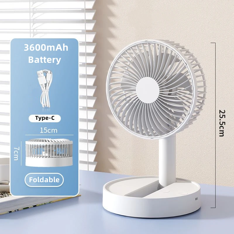 Homefish Portable Mini Desktop Fan with 4 Speed and Timing Functions Indoor Use