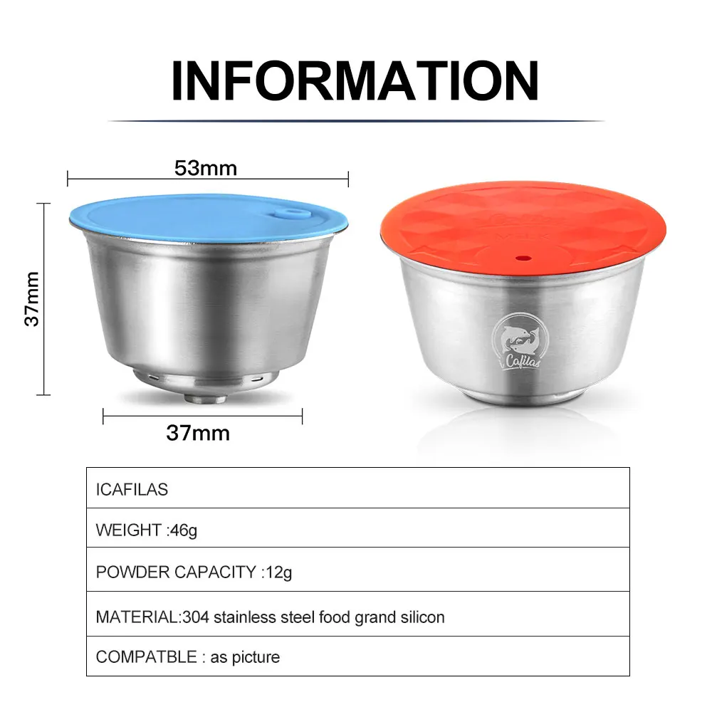 Zwindy Capsula Caffè Riutilizzabile In Acciaio Inox Per Dolce Gusto – Colore Viola