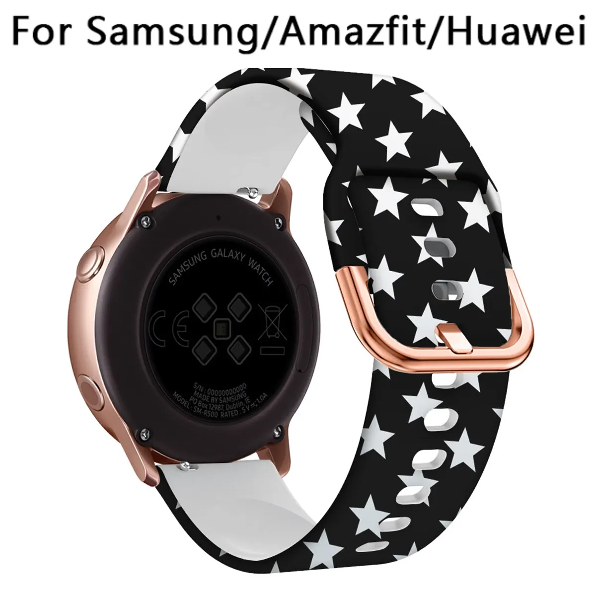 Silicone Replacement Smartwatch Wrist Straps - Universal Fit
