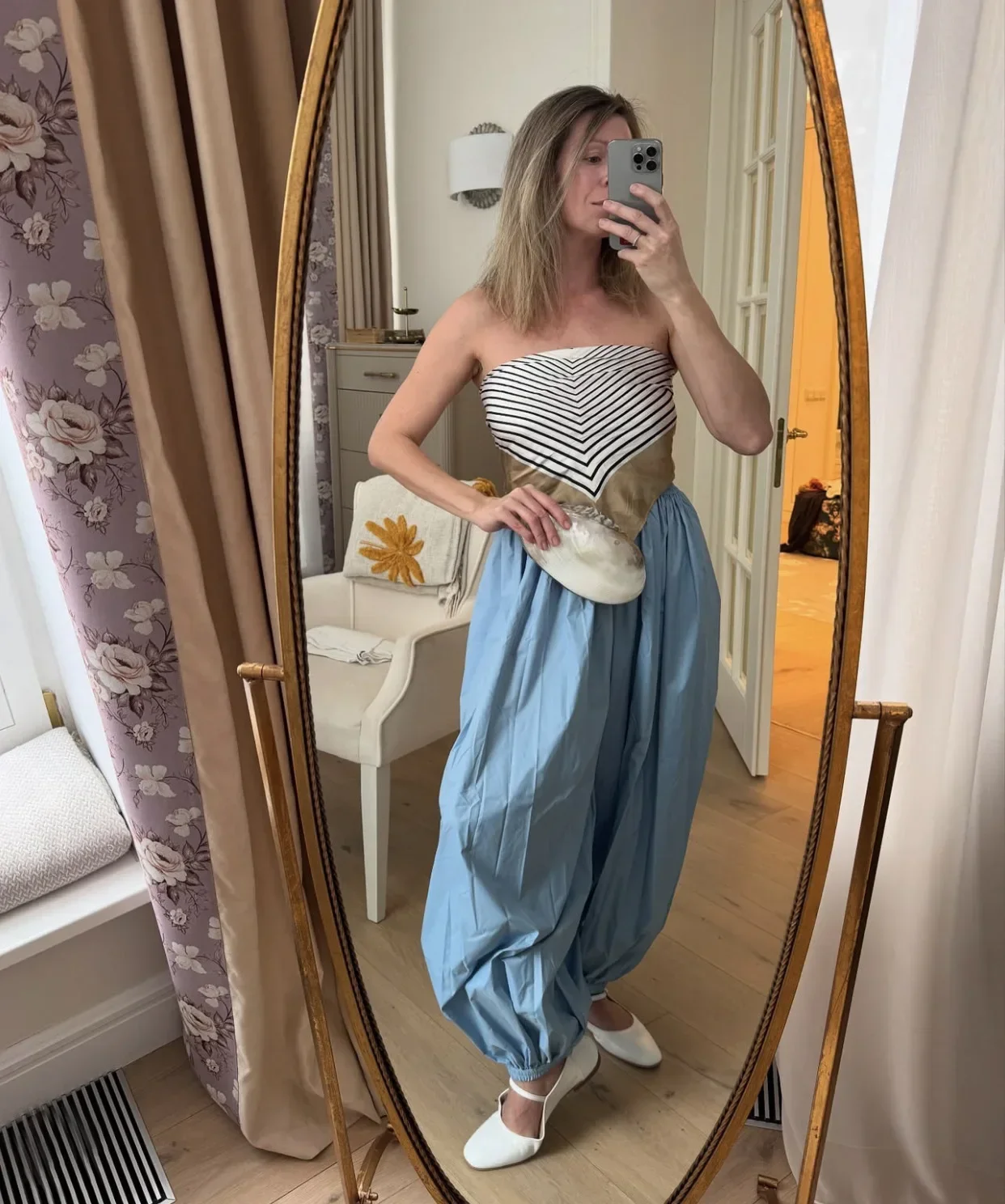 Tuularose Loose Solid Leg-Length Pants For Women Pleated High Waist 2025 Summer Female Fashion Office Lady Casual Bloomer Pants