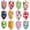 50pcs Dog Bandana Fruit Style Pet Products Small Dog Cat Puppy Bandanas Scarf Cotton Dogs Bandanas Bibs Dogs Pets Accessories 1