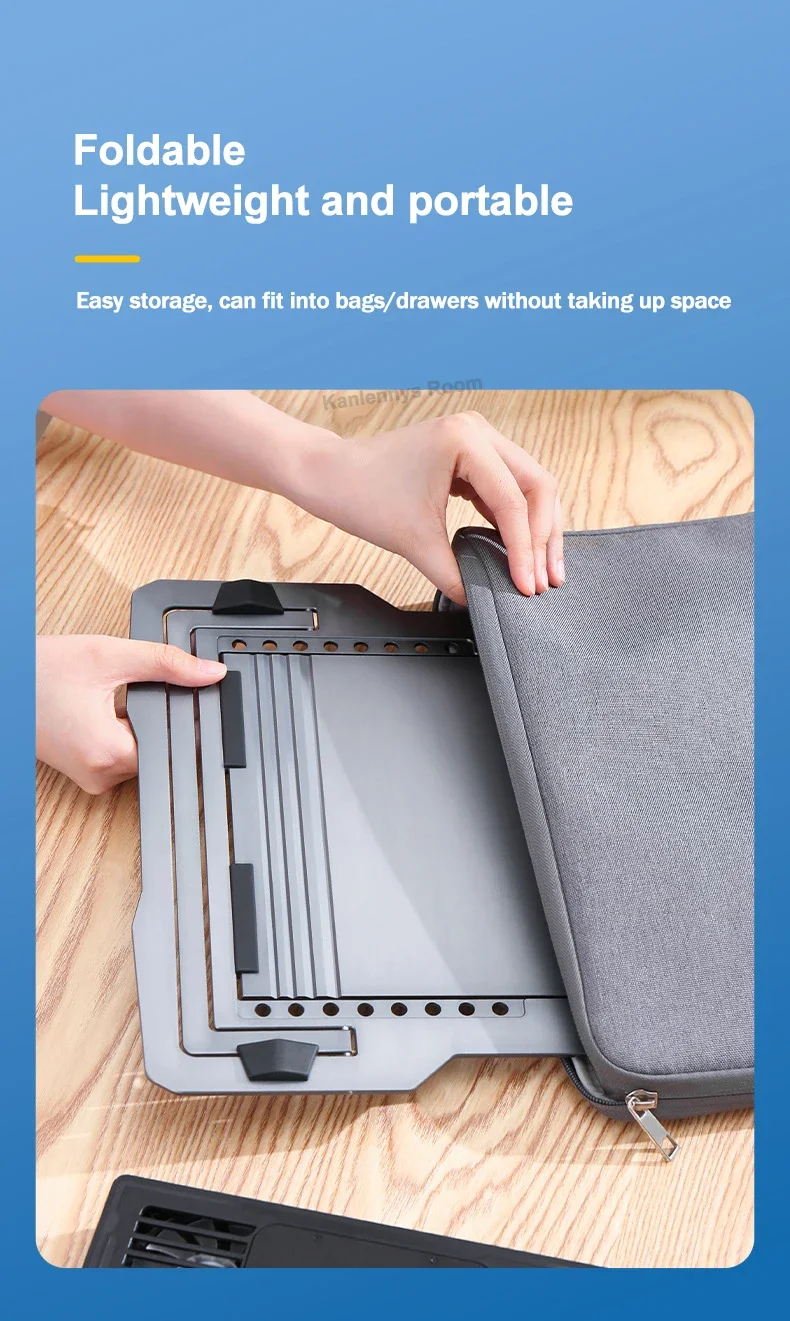 20 Cooling Pad For 11-17.3'' Notebook Cooler Stand Semiconductor Refrigeration Angle Adjustable Laptop Radiator Bracket_voghion.com