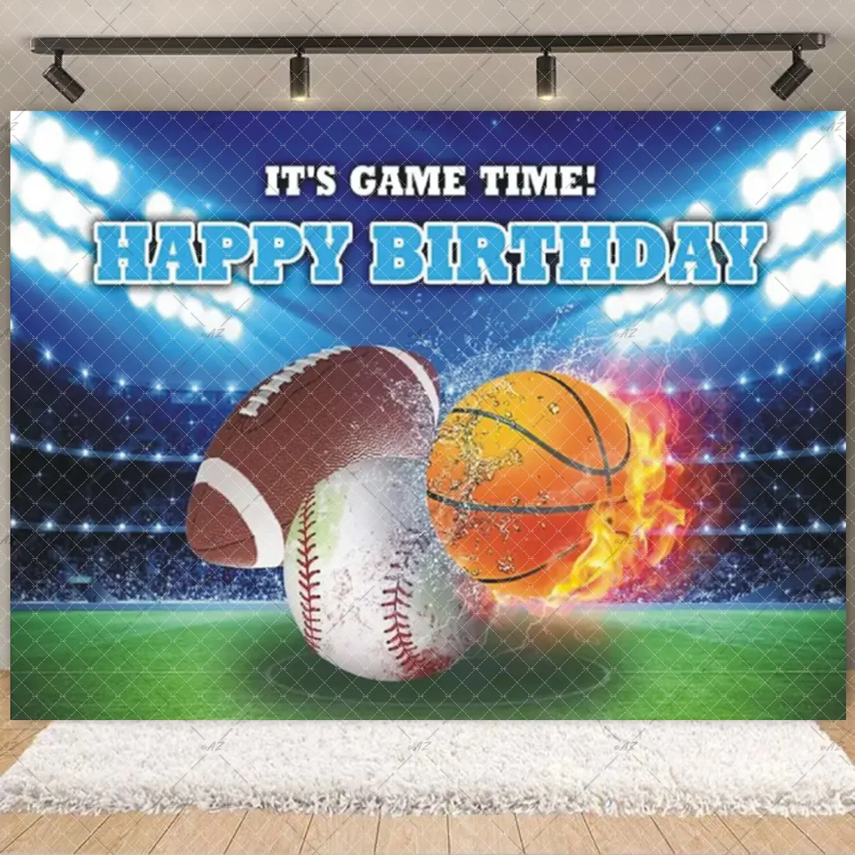 Fußball Hintergrund Fußball Ballon Hintergrund Junge Geburtstag Party Dekorationen Grün Blau Photo Booth Requisiten Für Kinder Kind Geschenke – Detail 14