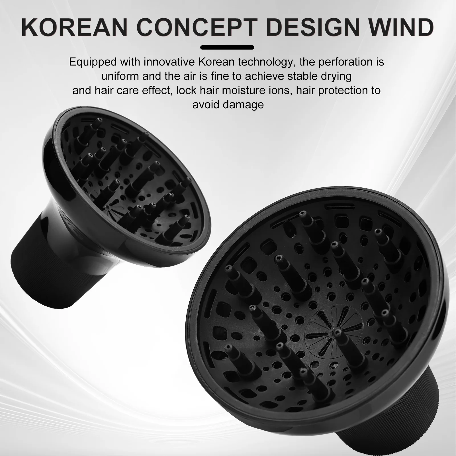 Salon Universal Haartrockner Diffusor für Locken Temperatur Beständig Haar Barbershop Hause Trocknen Gebläse Haar Styling Zubehör – Detail 21