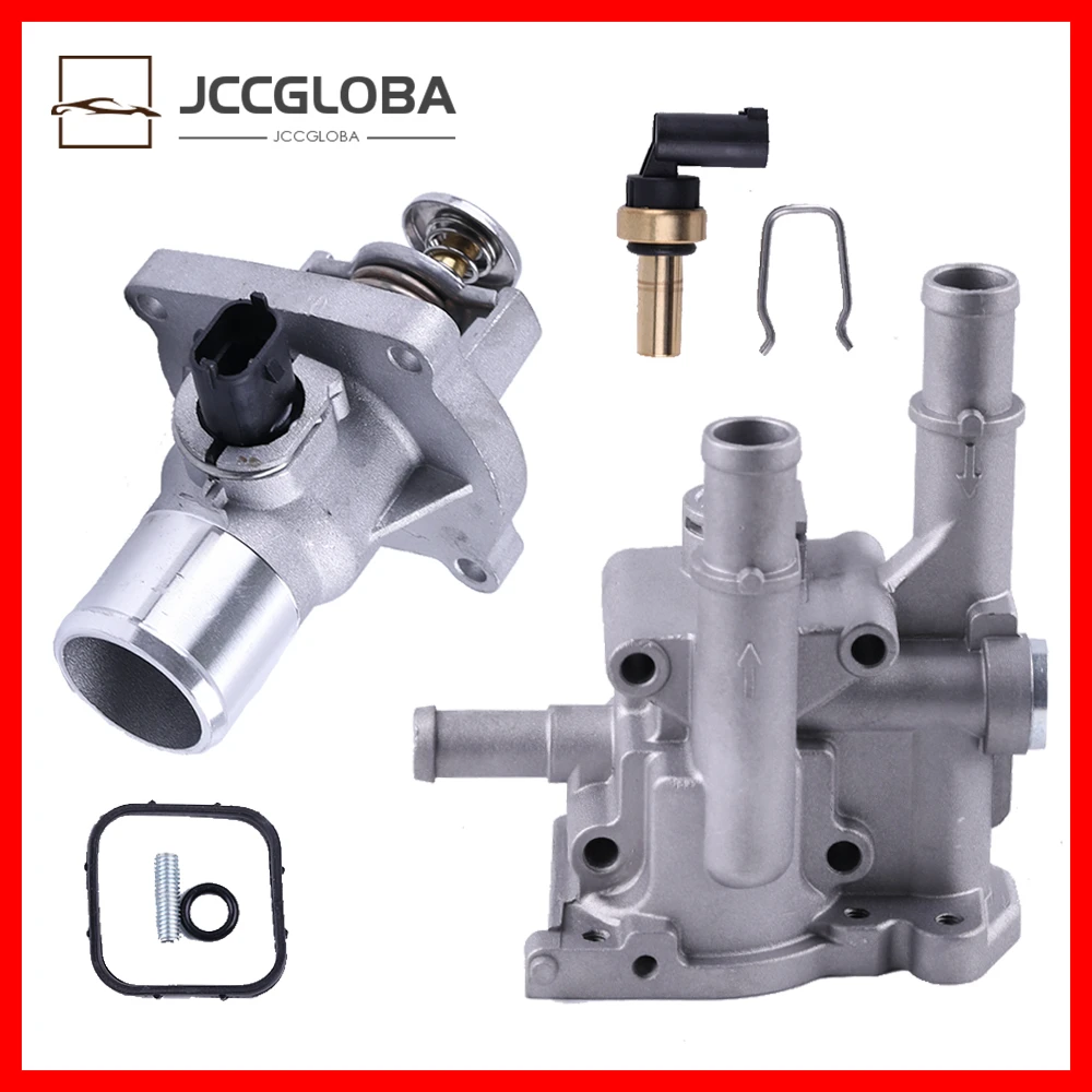 For Chevrolet Aveo Cruze Engine Coolant Thermostat And Aluminum Housing