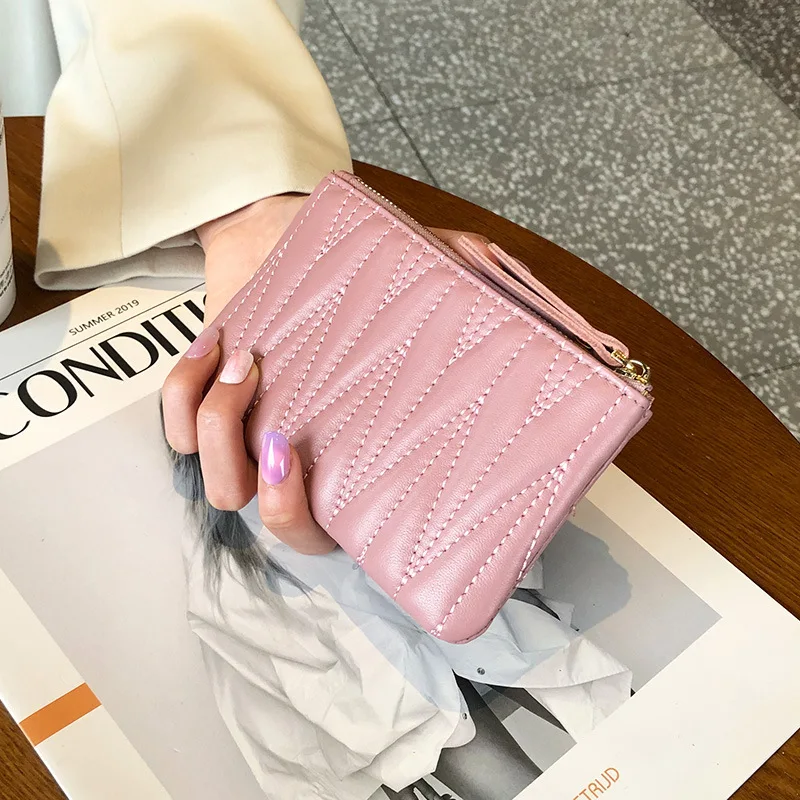 Luxury Brand Leather Wallet Sheepskin Slim Mini Handheld Bag for Women Card  Holder Credential holder card wallet Coin Purse - AliExpress
