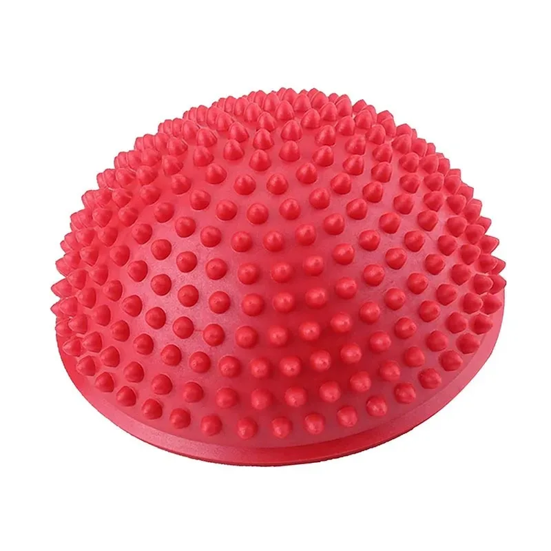 16cm Yoga Ball PVC Inflatable Massage Point Half Fit Ball Balance Trainer Stabilizer GYM Pilates Fitness Balancing