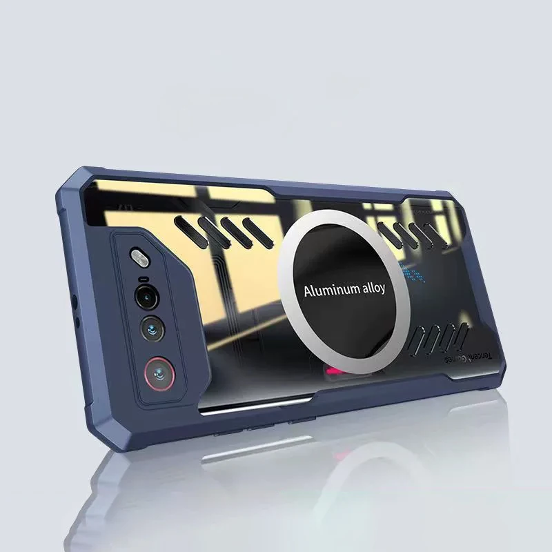 Enhanced Graphene Heat Dissipation Shockproof Phone Case with Magnet Holder & Air-bag Design
