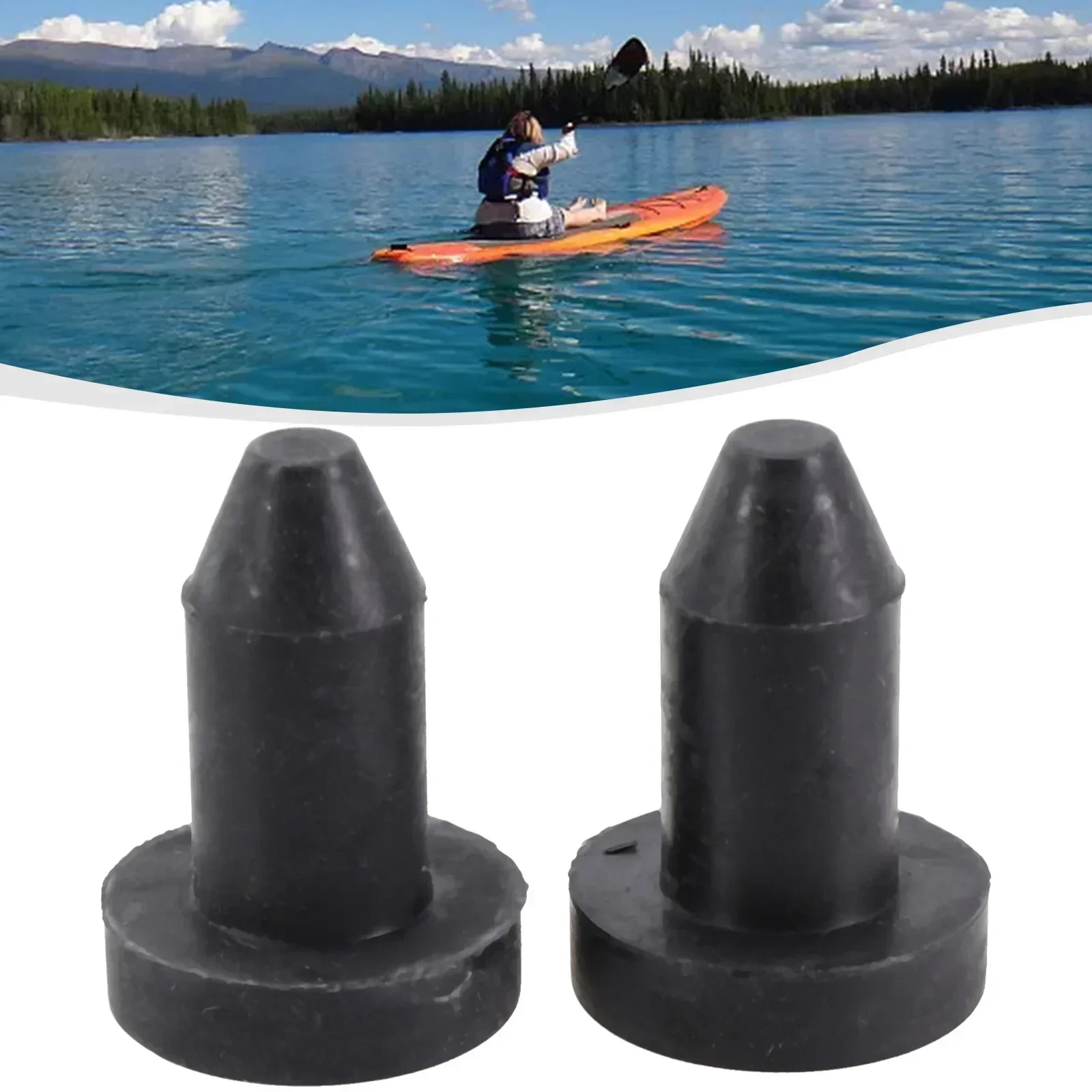 Kayak Drain Plug 2pcs Block Drain Holes Pelican Kayak Push In Standard Plugs Lightweight Plug Push Parts