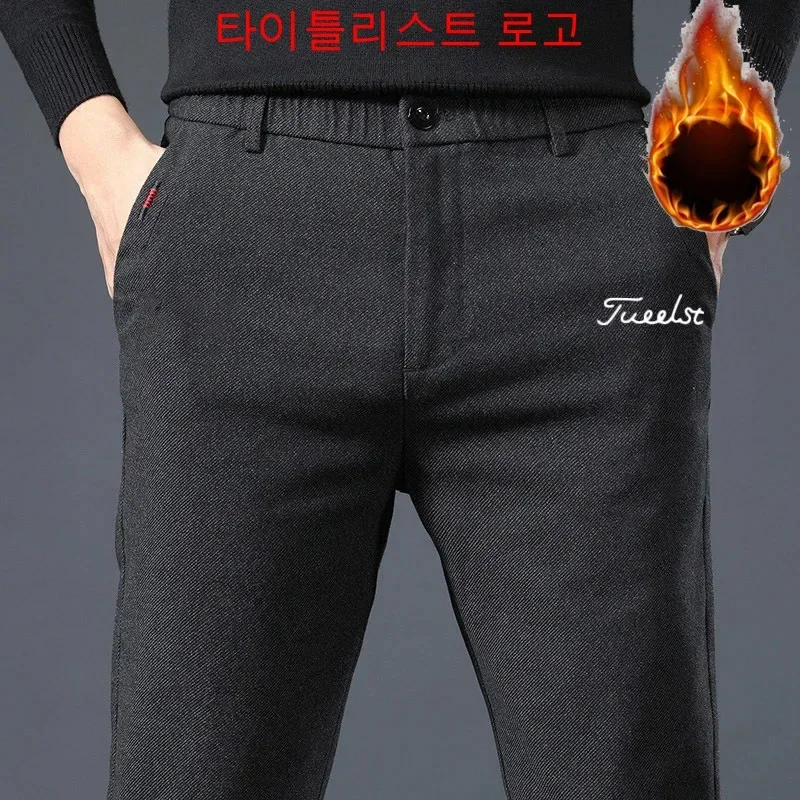 TitleSitMensPolarLinedGolfPantsGolfClothingBusinessGolfPants