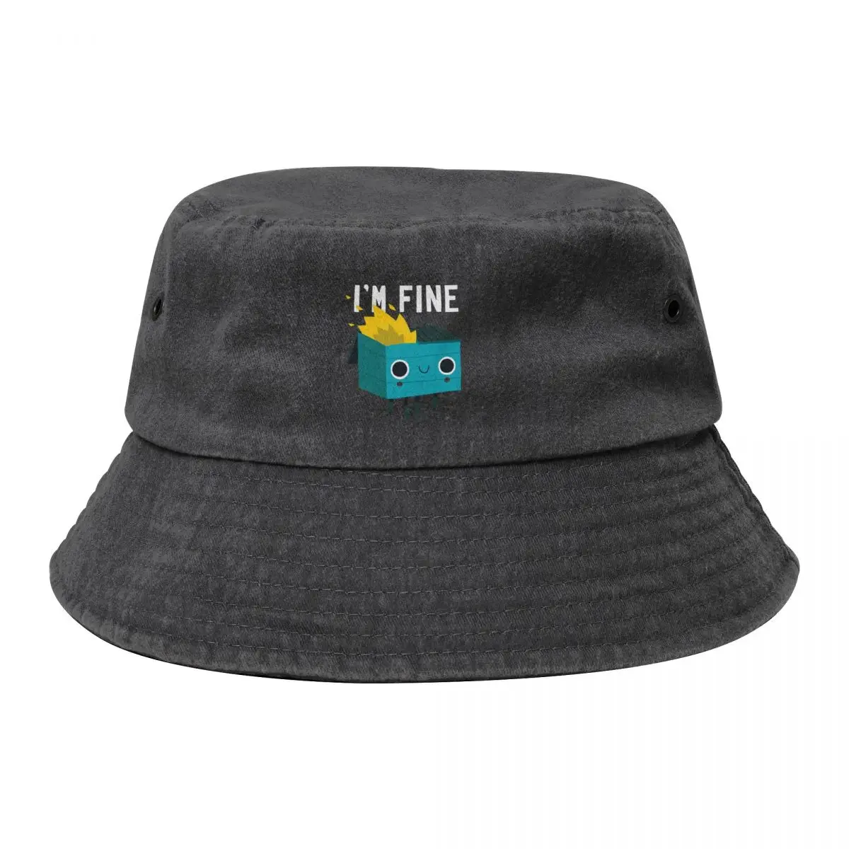 

Dumpster Is Fine Bucket Hat Luxury Man Hat Hood Rugby Fishing cap Hats For Women Men's
