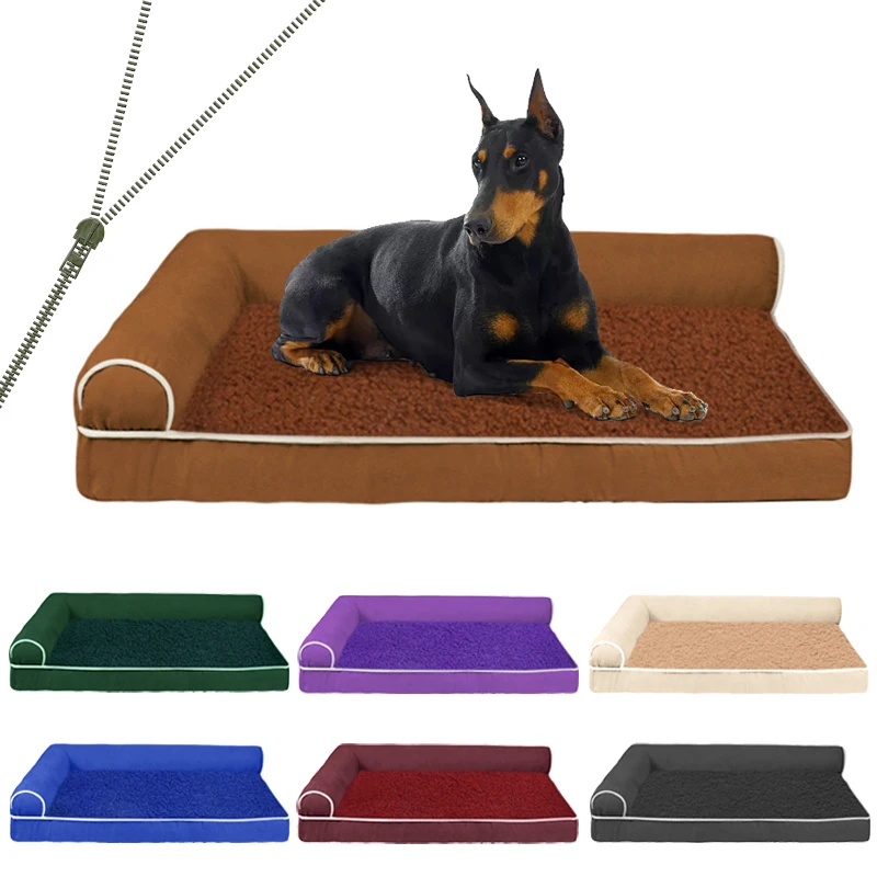Zipper Pet Dog Bed For Small Big Cat House Round Plush Mat Sofa Dropshipping Letto Per Cani Con Cerniera Cat Et Dog Bed Soft Kennel