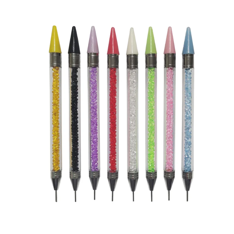 Diamond Embroidery Double Head Point drill pen Dot Painting Point Pen Nail Art Rhinestone Picker Wax Pencil Crystal Handle Tool nail art tools,nail art pen,nail art picking tools,rhinestone picker pen,rhinestone picking tool