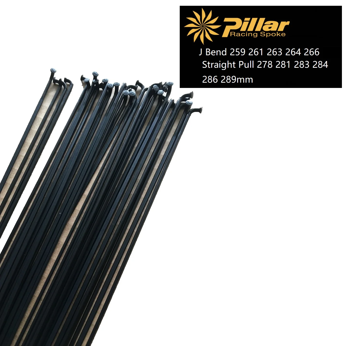 Pilier ultraléger PSR AERO X-TRA 1420 rayons de vélo 14G 2.0 courbé en J traction droite course Rdios mamelon gratuit noir rouge argent or  18