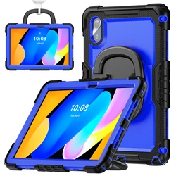 Lenovo Xiaoxin Pad 11 - Inch Shockproof Case with Stylus Holder and Stand for Xiaoxin Pad 2024 (Blue Black)