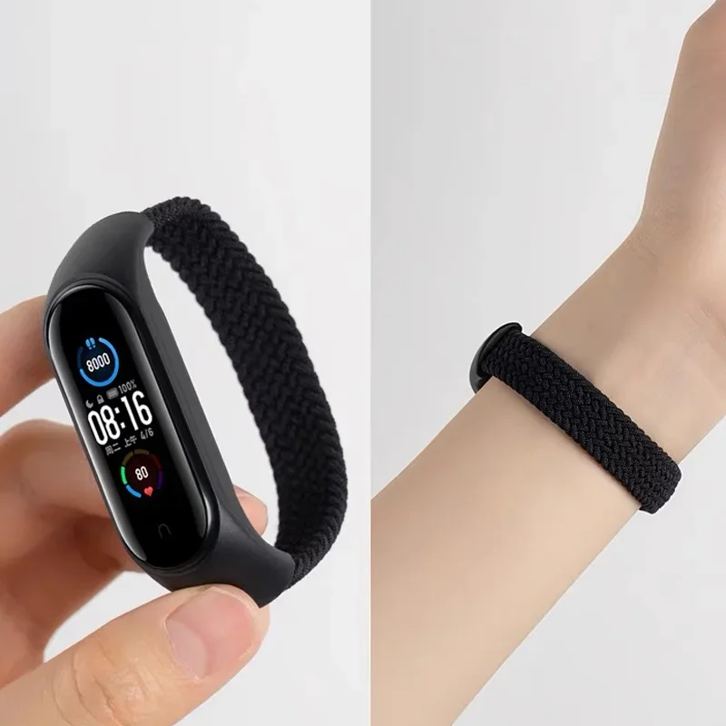 Braided Nylon Solo Loop for Smartwatches - Durable and Stylish Watch Strap Replacement Bracelet