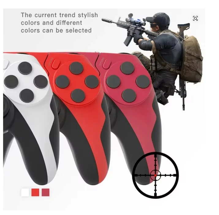 Enhanced Wireless Gamepad with Six-Axis Gyroscope and Motion Sensing Technology