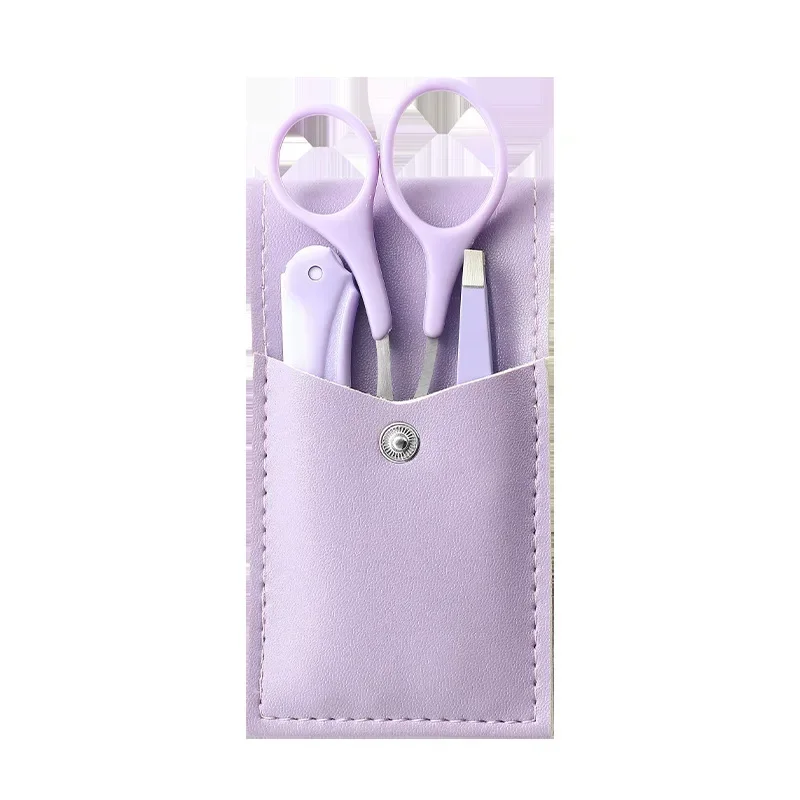 Makeup Tools 3Pcs/Set Portable Eyebrow Trimming Set Eyebrow Razor Scissors with Comb
