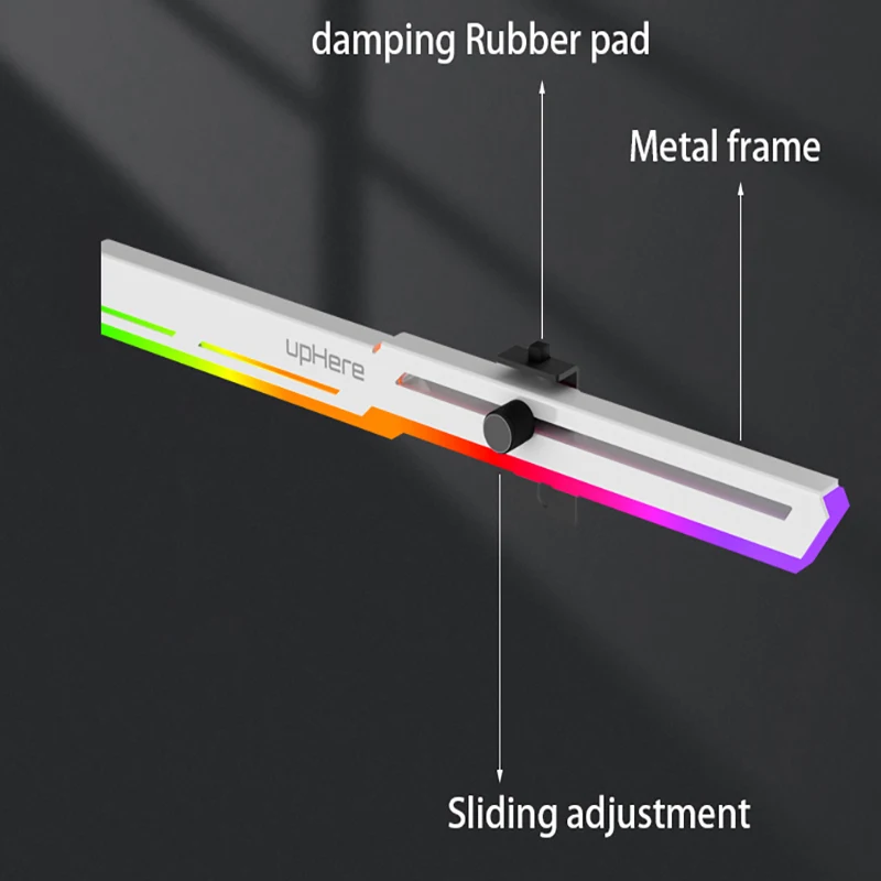 Suporte a Placa Gráfica Vga Gpu Bracket Frame Rgb Luminous Poluição Lâmpada Decoração Computador 5v Argb Aura Sync - Imagem 4
