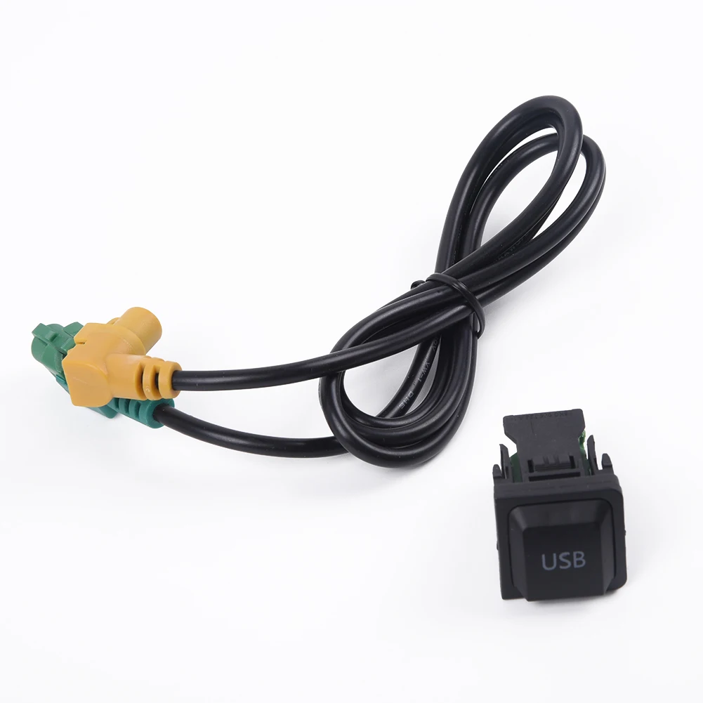 

Durable Useful New Portable USB Switch Cable Harness Socket Interior 2pcs For Golf SCIROCCO RCD510 RNS315 MK5 MK6