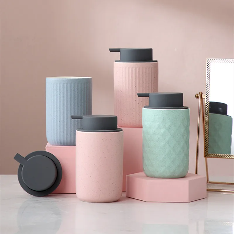 

Европейский керамический дезинфицирующий жидкий диспенсер для мыла и шампуня для ванной комнаты