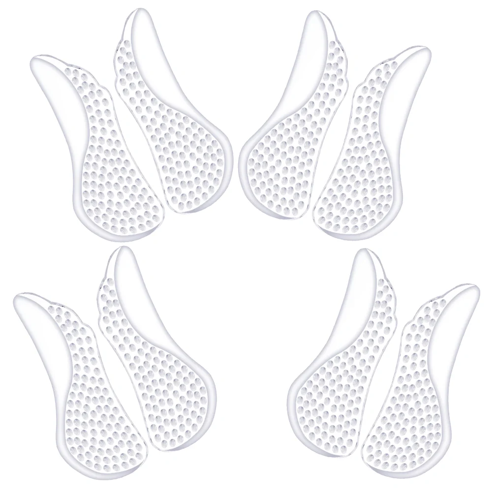 

4 Pairs Metatarsal Pads Half-size Forefoot of High Heels (transparent) Shoe Insoles Cushion Clear Gel
