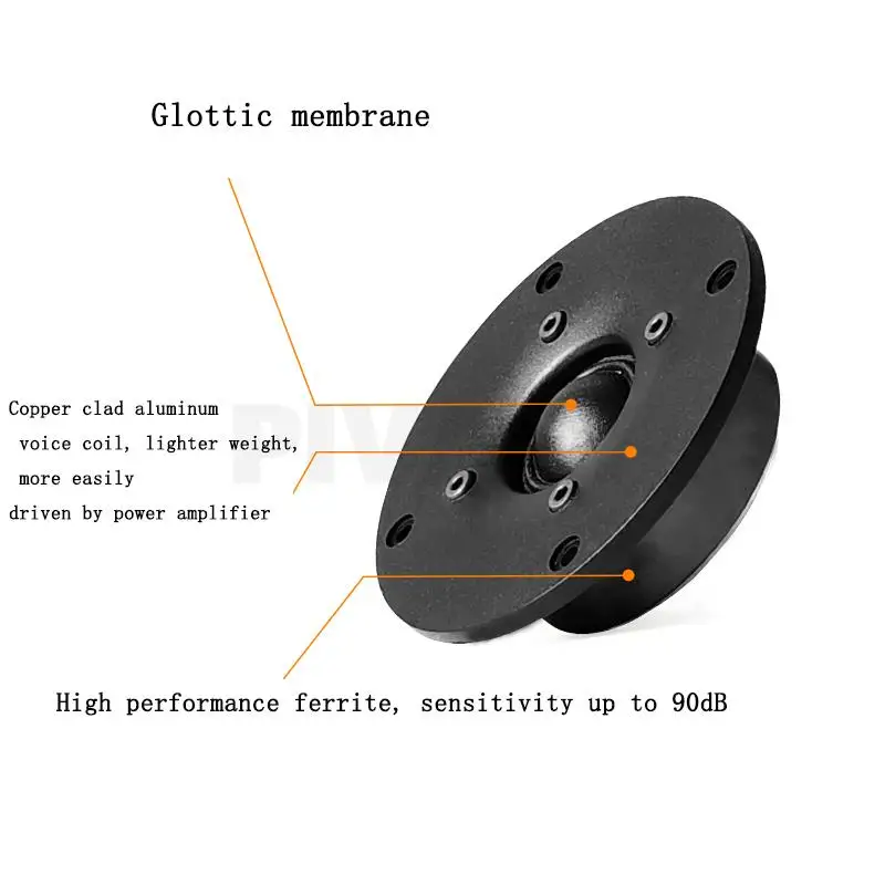 4 Inch New Brand 60W Fever Independent High-Power Super Tweeter External Tweeter Passive Speaker 8Ohm Sound Box