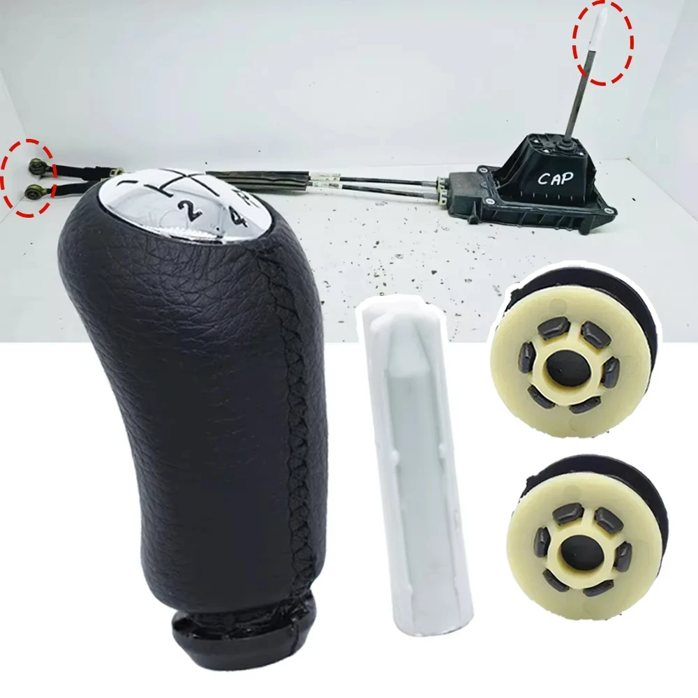5 Speed MT Gear Shift Knob Headball Pen Lever Bushing Cable For Renault Captur 2015 Clio MK4 Lutecia 1.5 Diesel S 1.2 Petrol