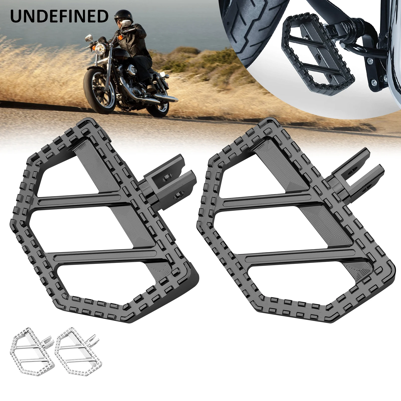 

Front Foot Pegs Riot Floorboards For Harley Softail FLFBS Fat Boy FLHCS Heritage Classic FXBRS Breakout FXLRS Low Rider 18-2023